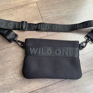 Wild One Dog Treat Pouch Black